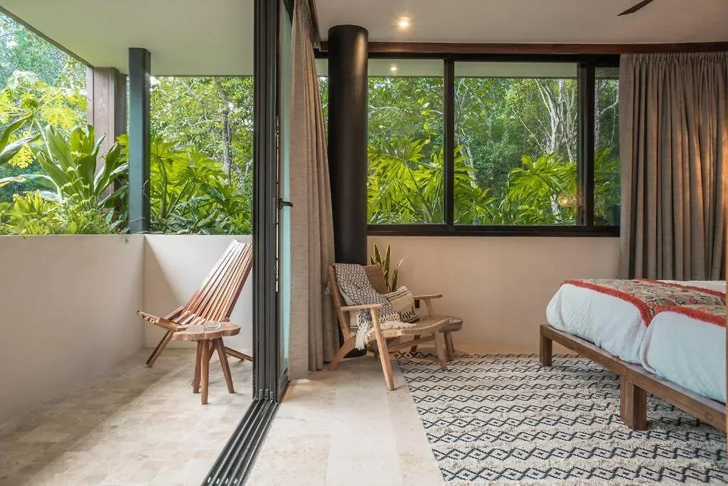 Ferienwohnung Townhouse De Lujo En La Selva Con Alberca Privada Tulum